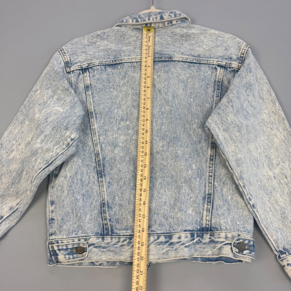 Vintage Georges Marciano for Guess Acid Wash Denim Jacket Size 14 Made in USA - Picture 10 of 16